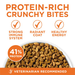 Purina ONE real turkey as first ingredient close-up highlight