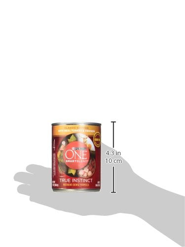Grain-free Purina ONE True Instinct can highlights a digestion-friendly recipe.