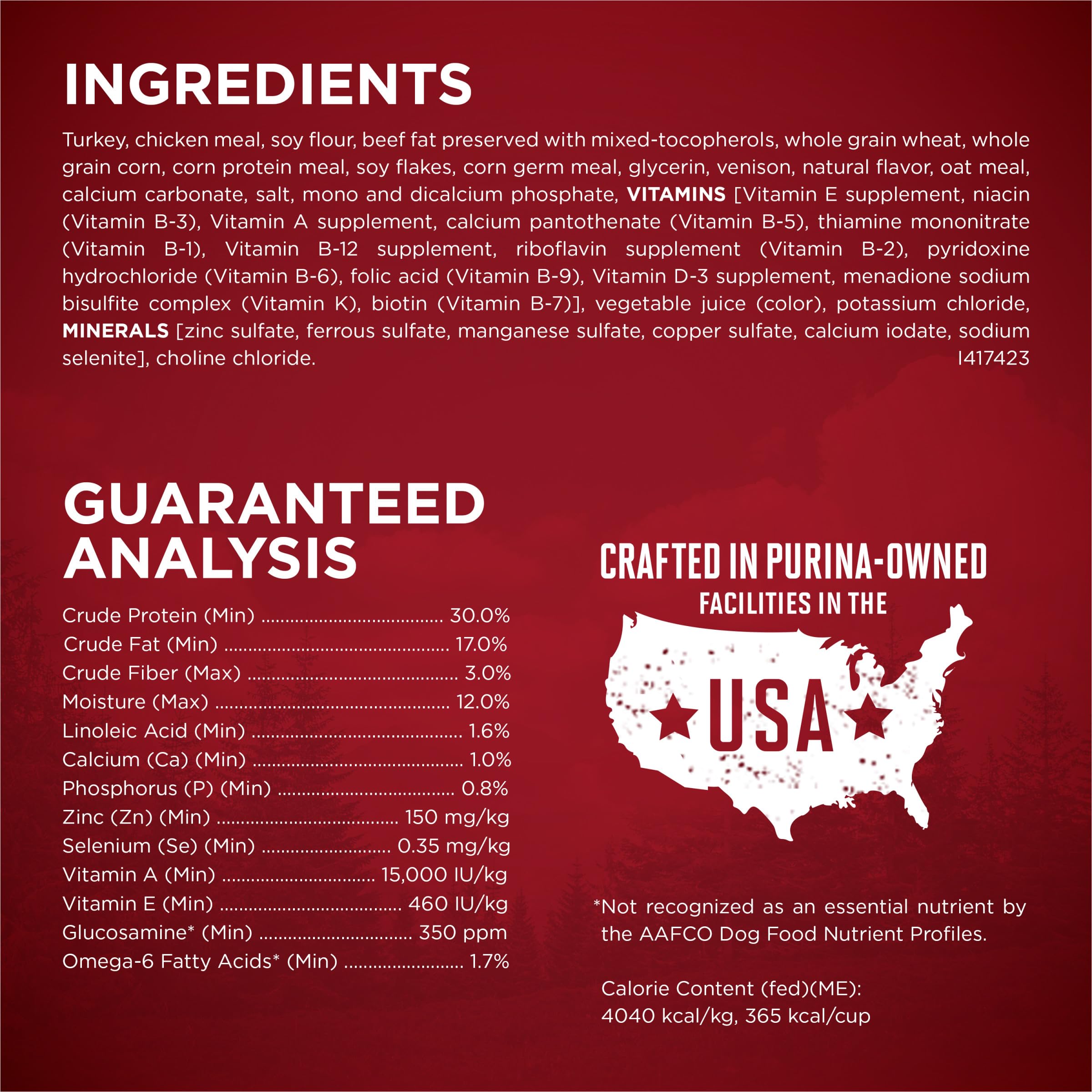 Purina ONE True Instinct real turkey first ingredient on label