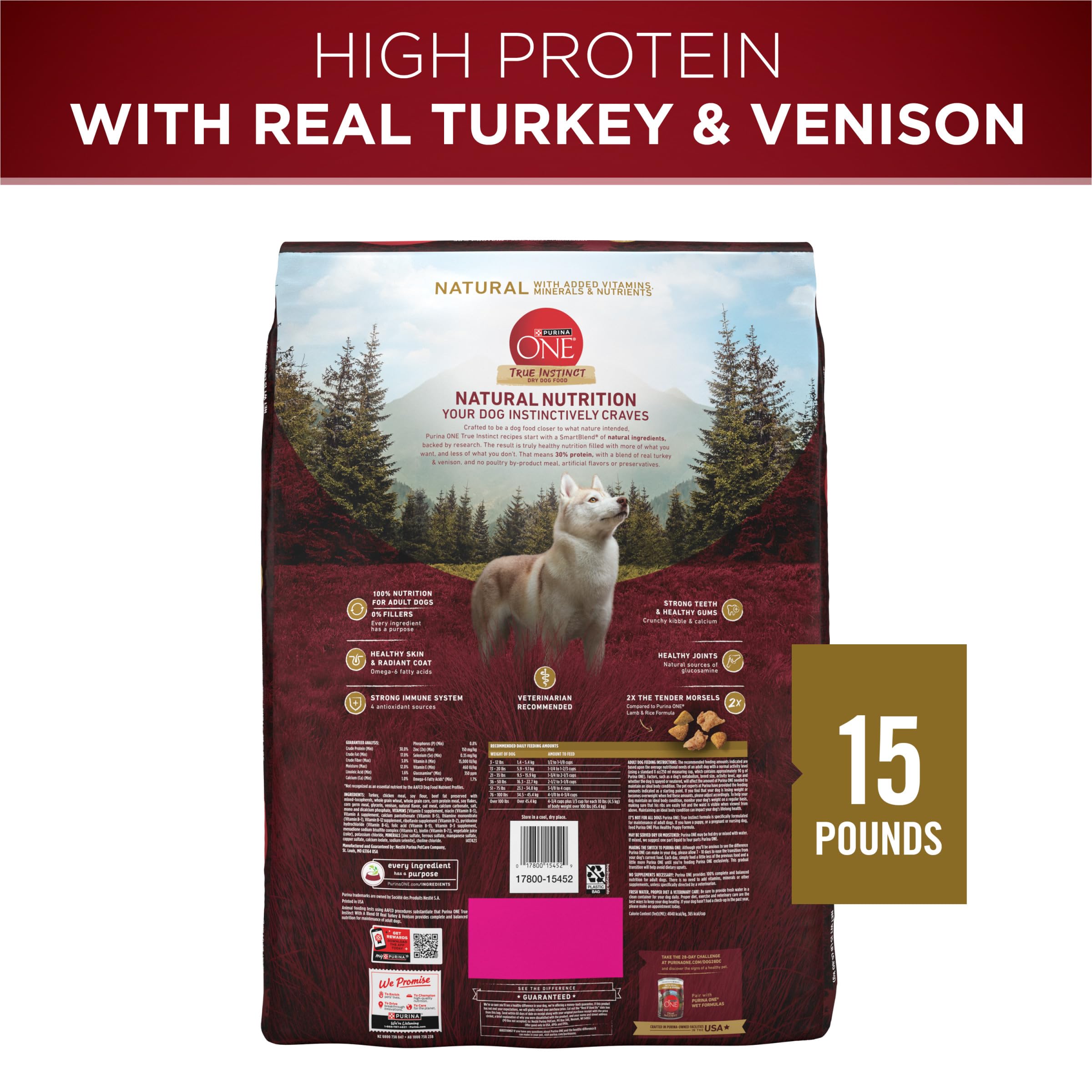 Purina ONE True Instinct US-made product with vet guidance