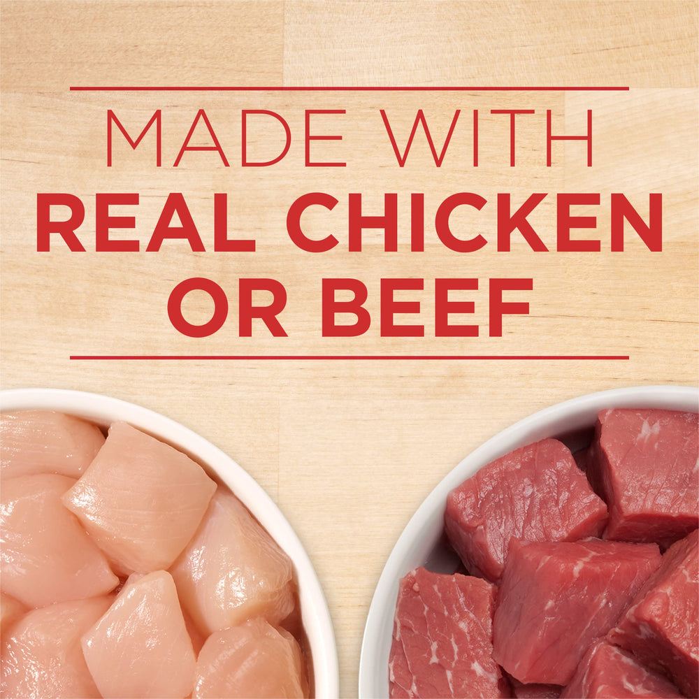 Purina ONE Variety Pack box shows two flavors for convenient meal rotation.