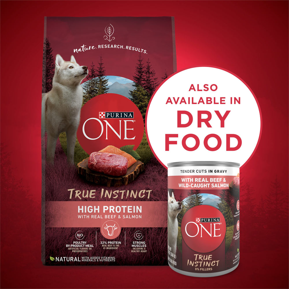 Purina ONE veterinarian-approved badge on packaging