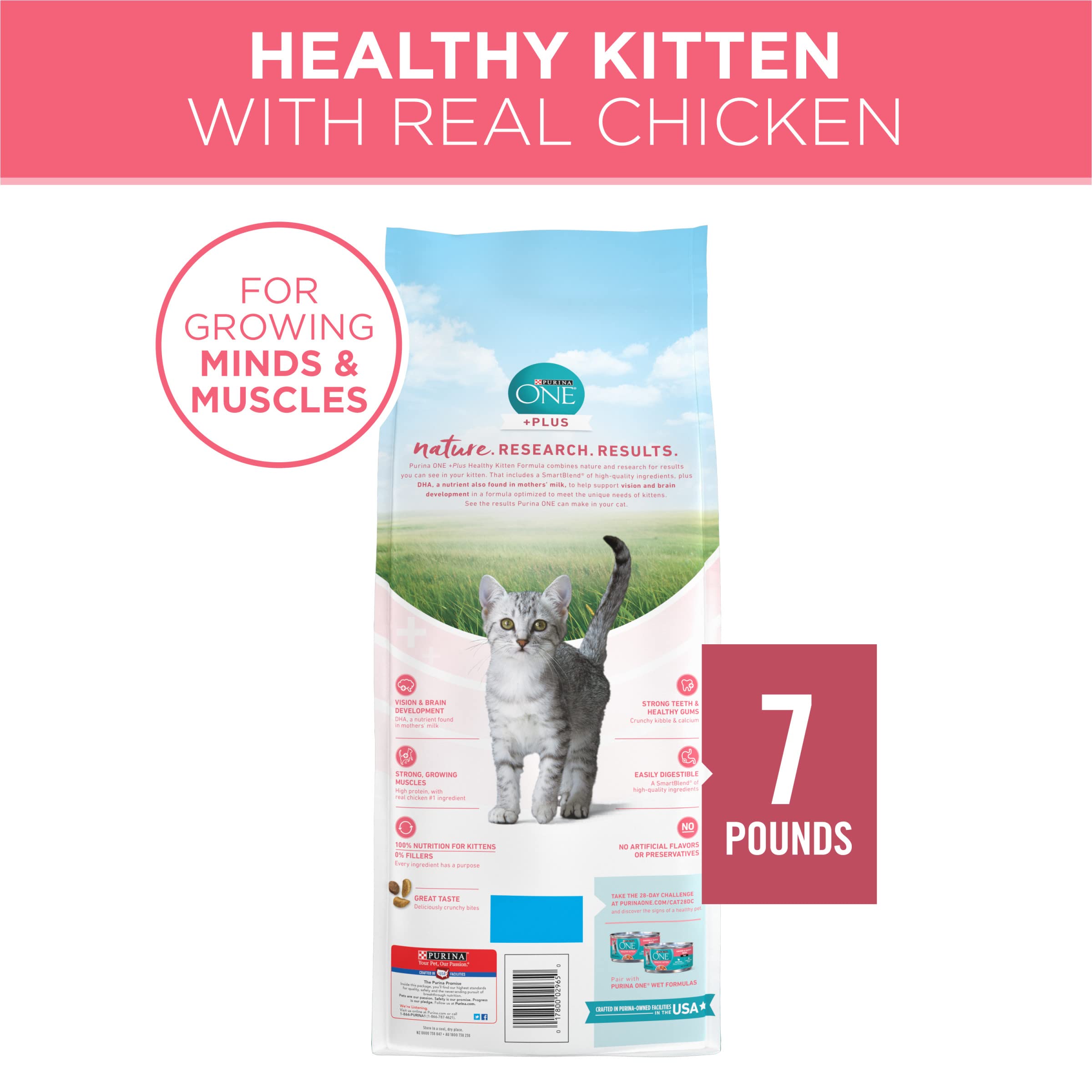 Purina ONE veterinarian-recommended-brand close-up signals trust