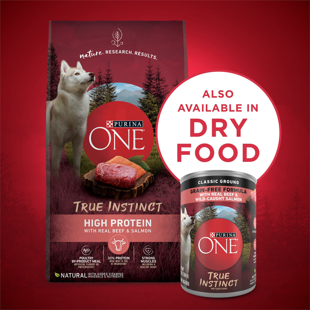Purina ONE enriched with vitamins and minerals for balanced nutrition