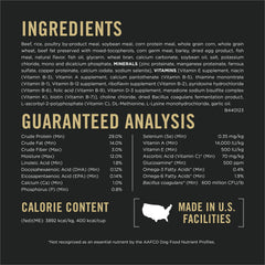 Purina Pro Plan Adult 7 Plus close-up of shredded pieces and kibble texture