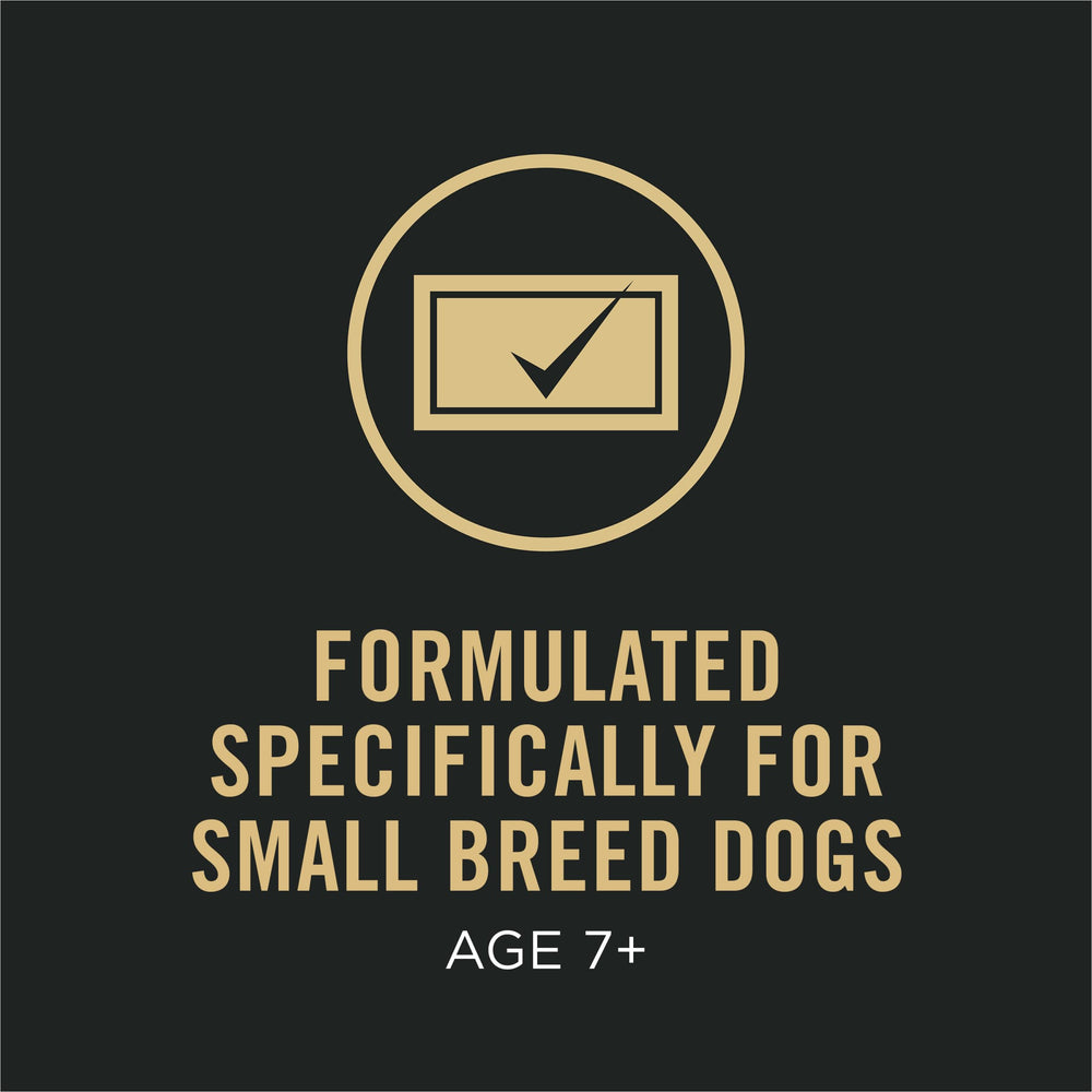 Purina Pro Plan small-breed chicken entree in gravy can serving, protein-rich support for lean muscle.