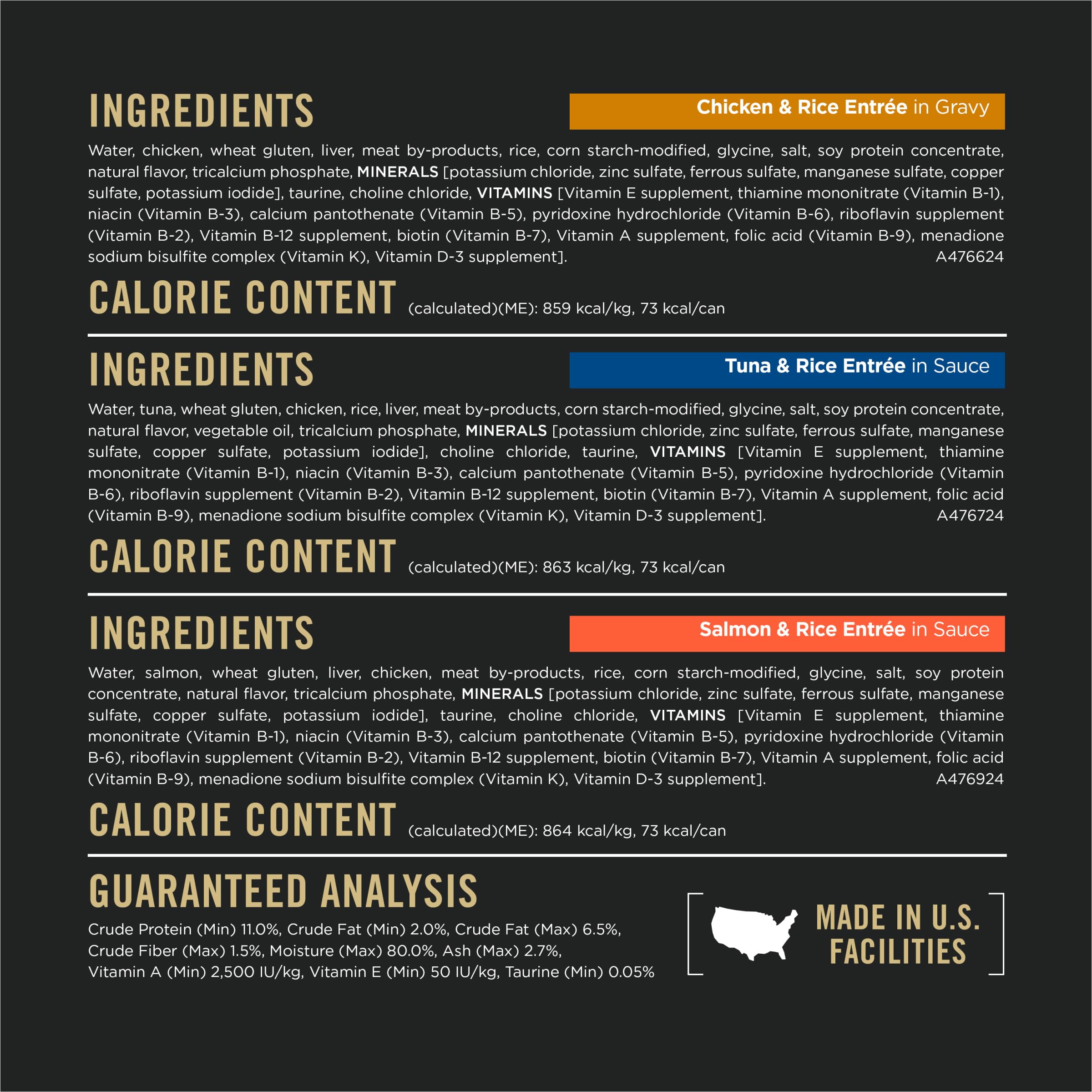 Purina Pro Plan weight-management pack shot showing 24 cans for easy feeding