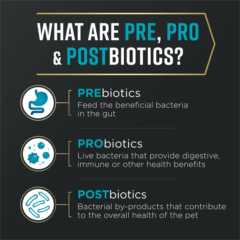 Purina Pro Plan AdvantEDGE prebiotics probiotics postbiotics support digestive and immune health