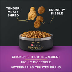 Purina Pro Plan AdvantEDGE small-breed chicken-first ingredient emphasizes high-quality protein.