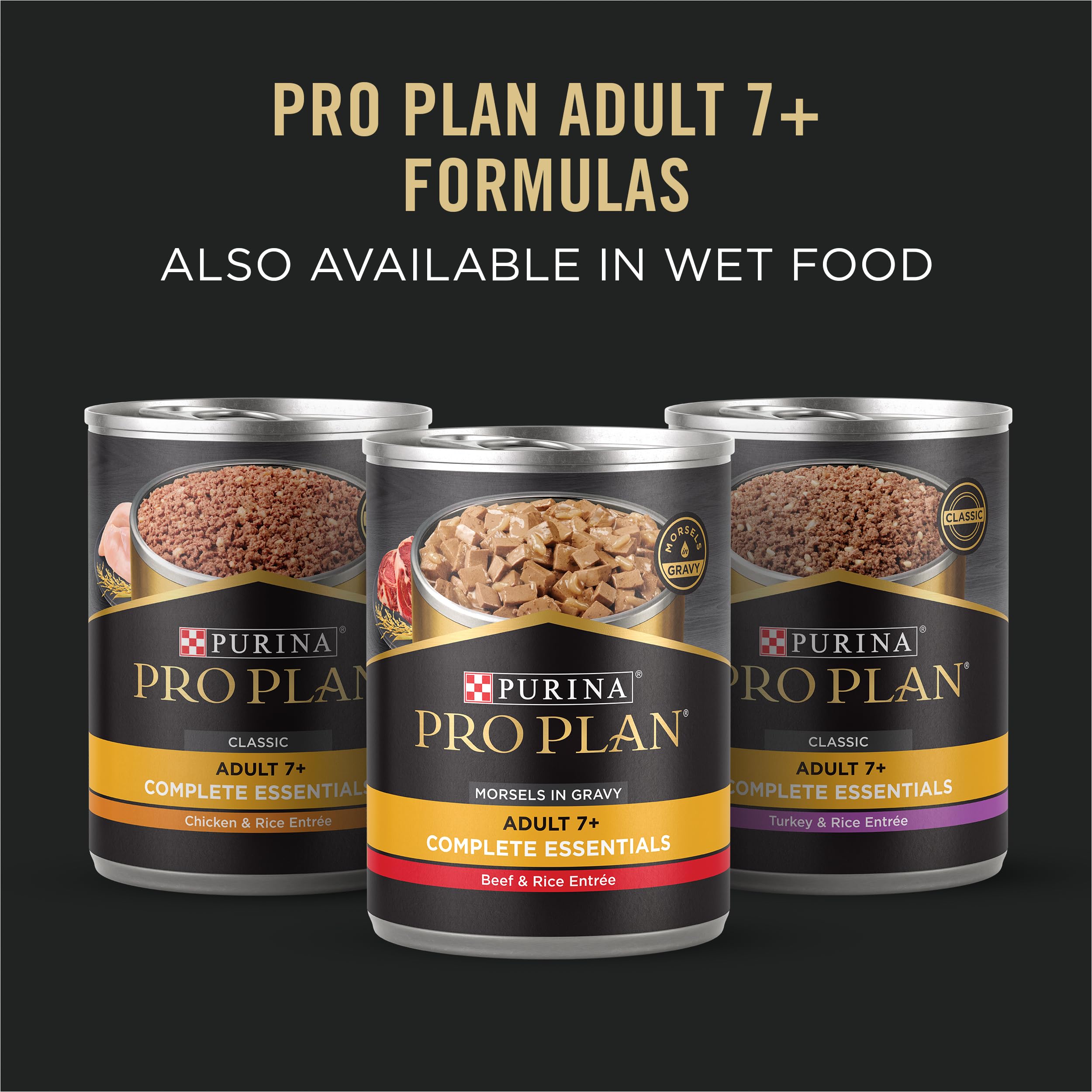 Purina Pro Plan antioxidants support immune health in seniors.