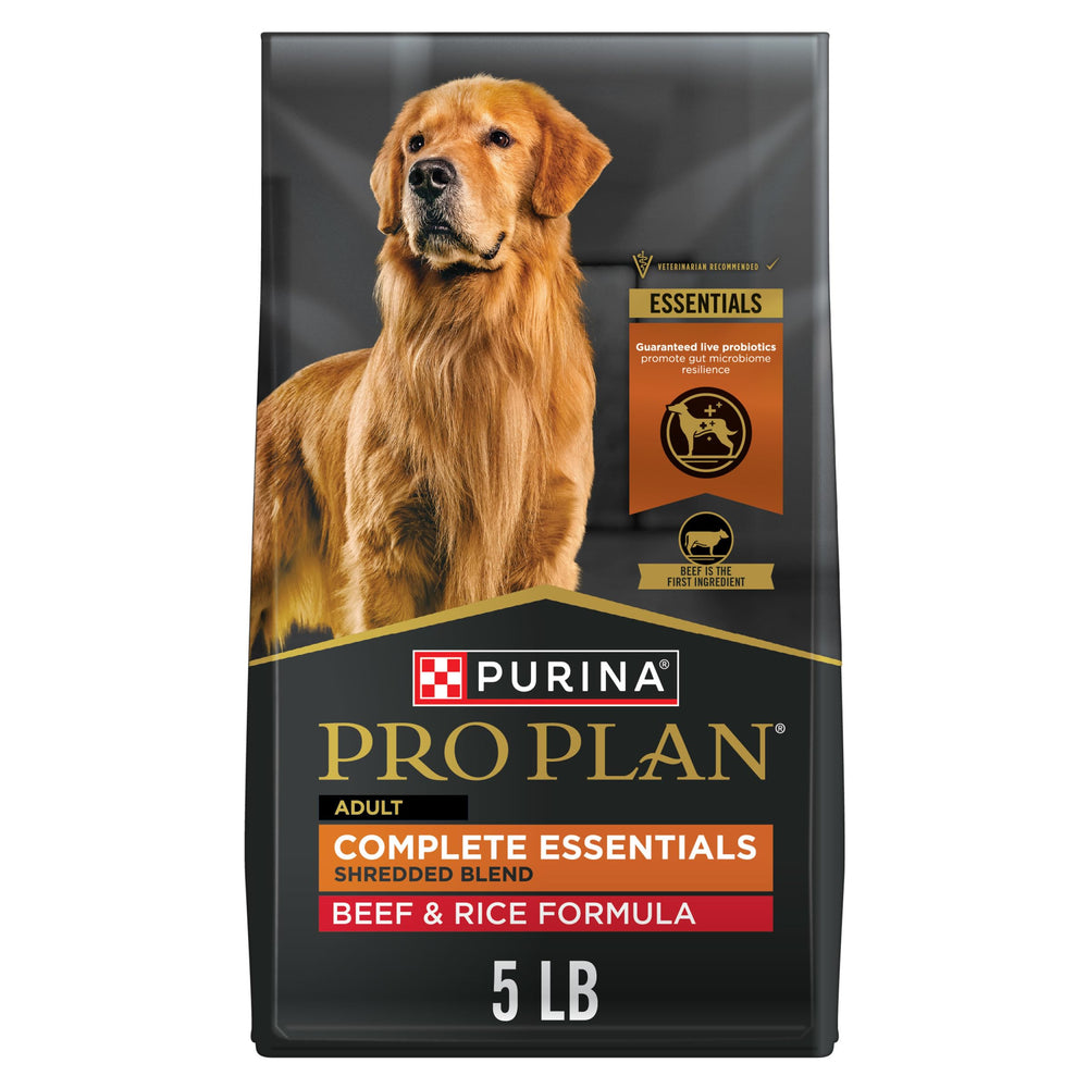 Purina Pro Plan beef and rice first ingredient image highlighting lean muscle support