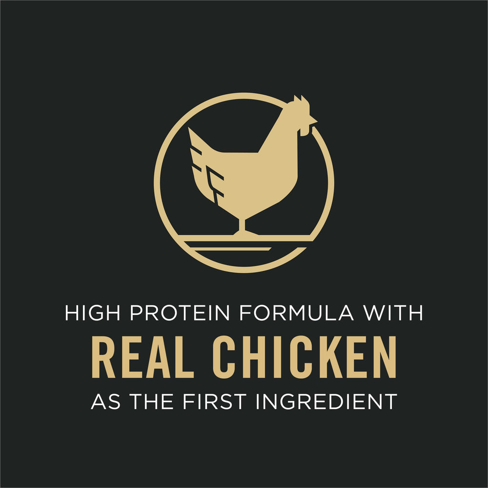 Purina Pro Plan Bright Mind 7+ contains glucosamine for joint mobility support.