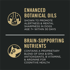 Purina Pro Plan Bright Mind 7+ kibble close-up shows real chicken protein.