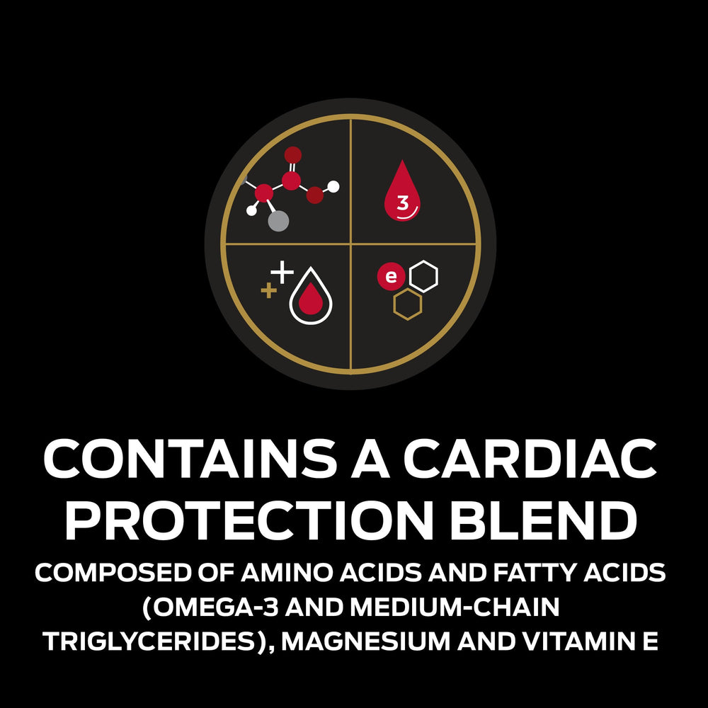 Can angled view emphasizing CardioCare branding and trust in Purina veterinary diets.