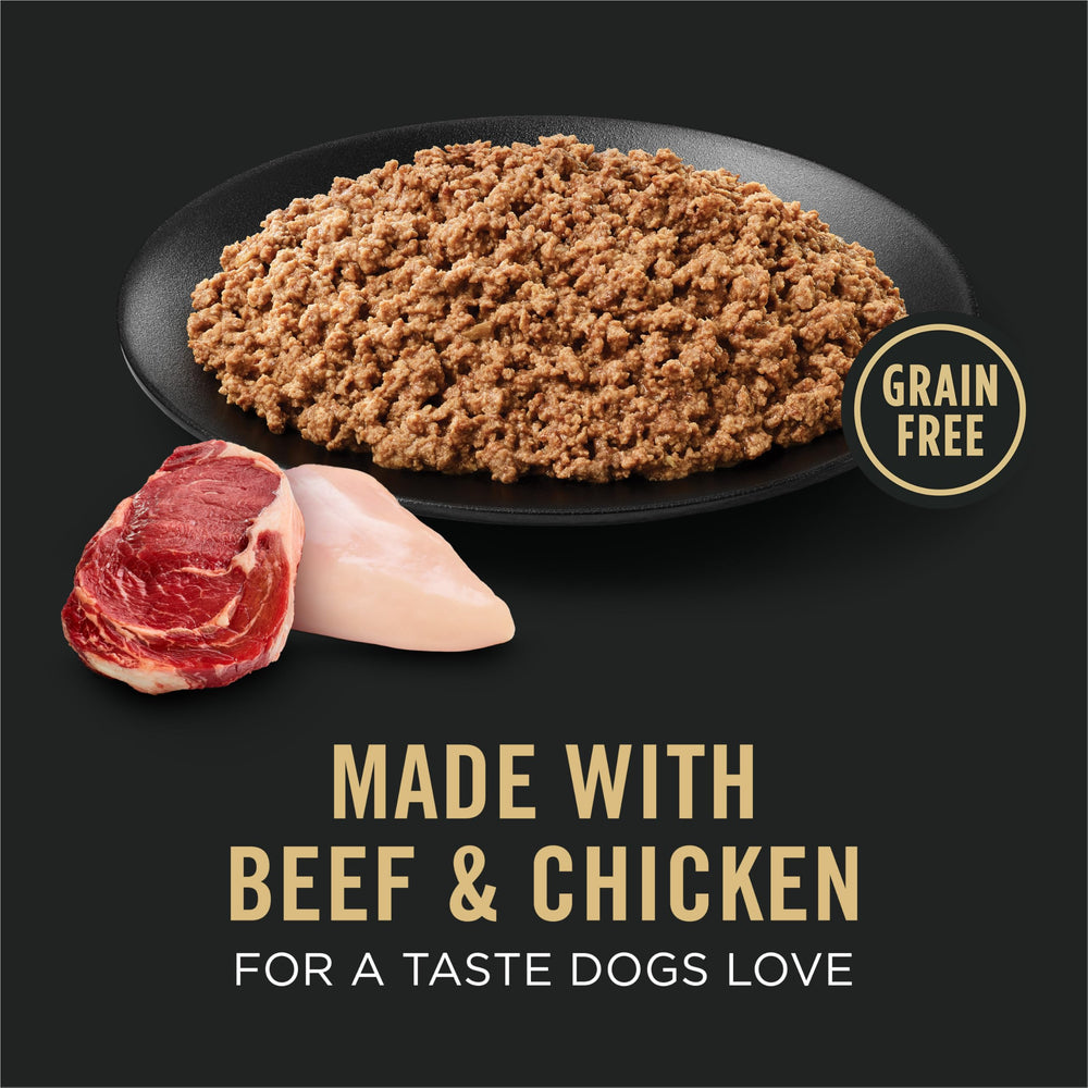 Purina Pro Plan chicken-flavor pate serving for palatability