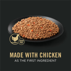 Purina Pro Plan classic pate close up highlights real chicken