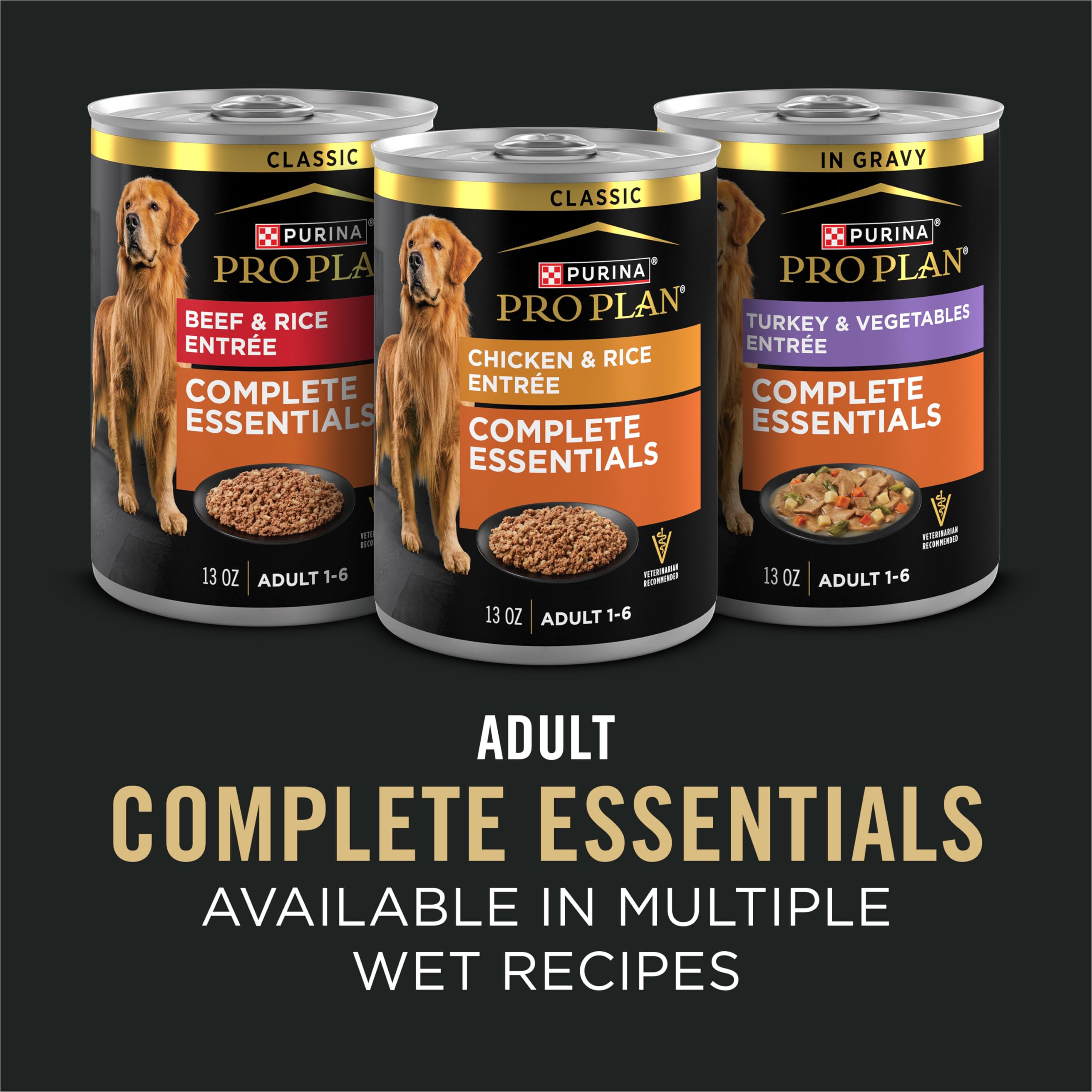 Purina Pro Plan Complete Essentials 33 lb bag for ongoing adult meals.