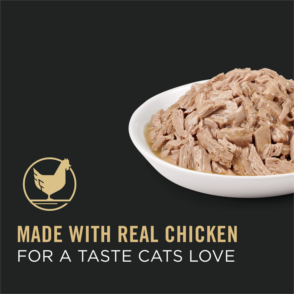 Purina Pro Plan Complete Essentials high protein wet cat food highlights premium texture and nutrition