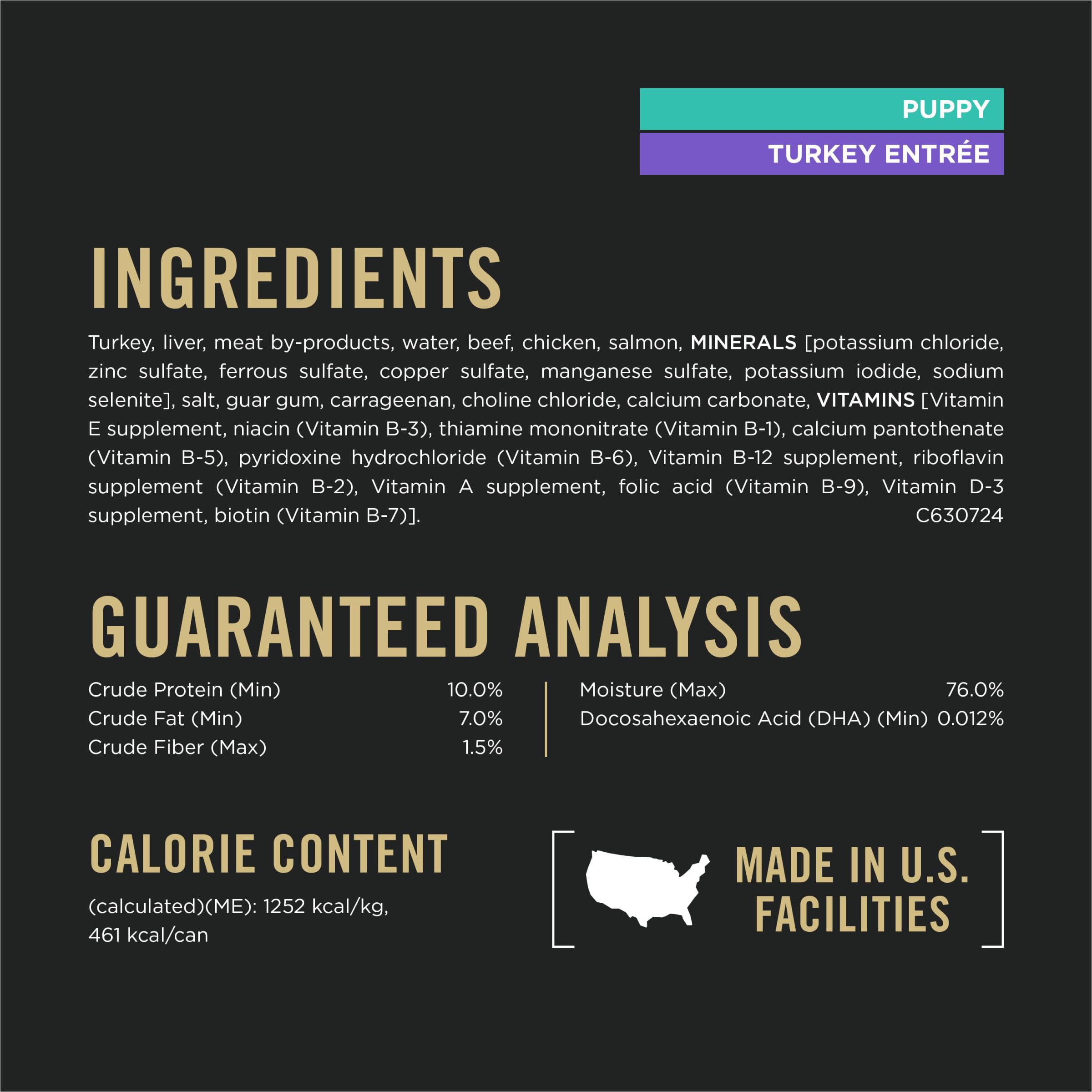 Purina Pro Plan Development grain-free badge emphasizes no grain ingredients.