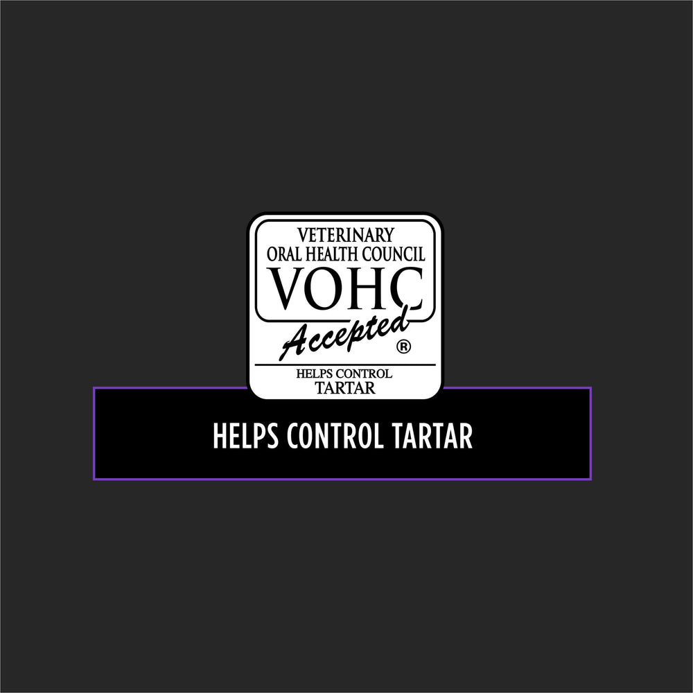 Purina Pro Plan DH Dental Small Bites VOHC seal signifies tartar control