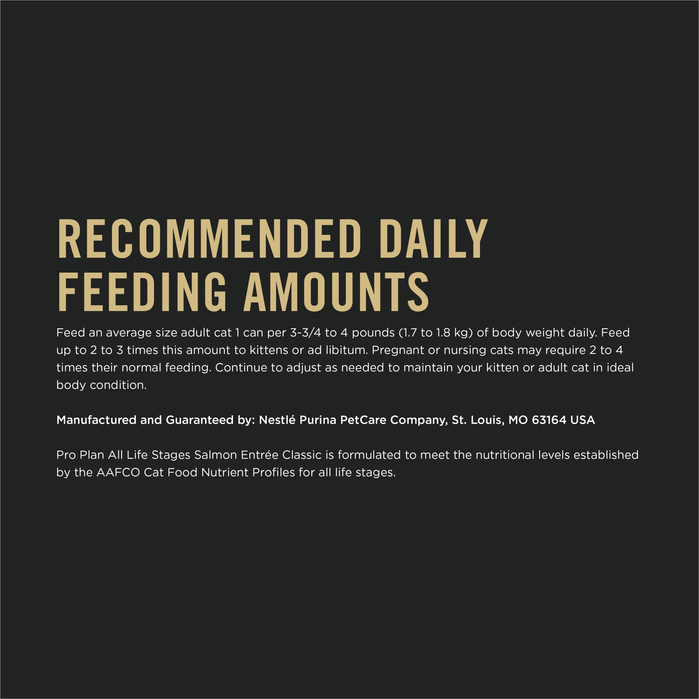 Purina Pro Plan DHA supports brain and vision development in cats