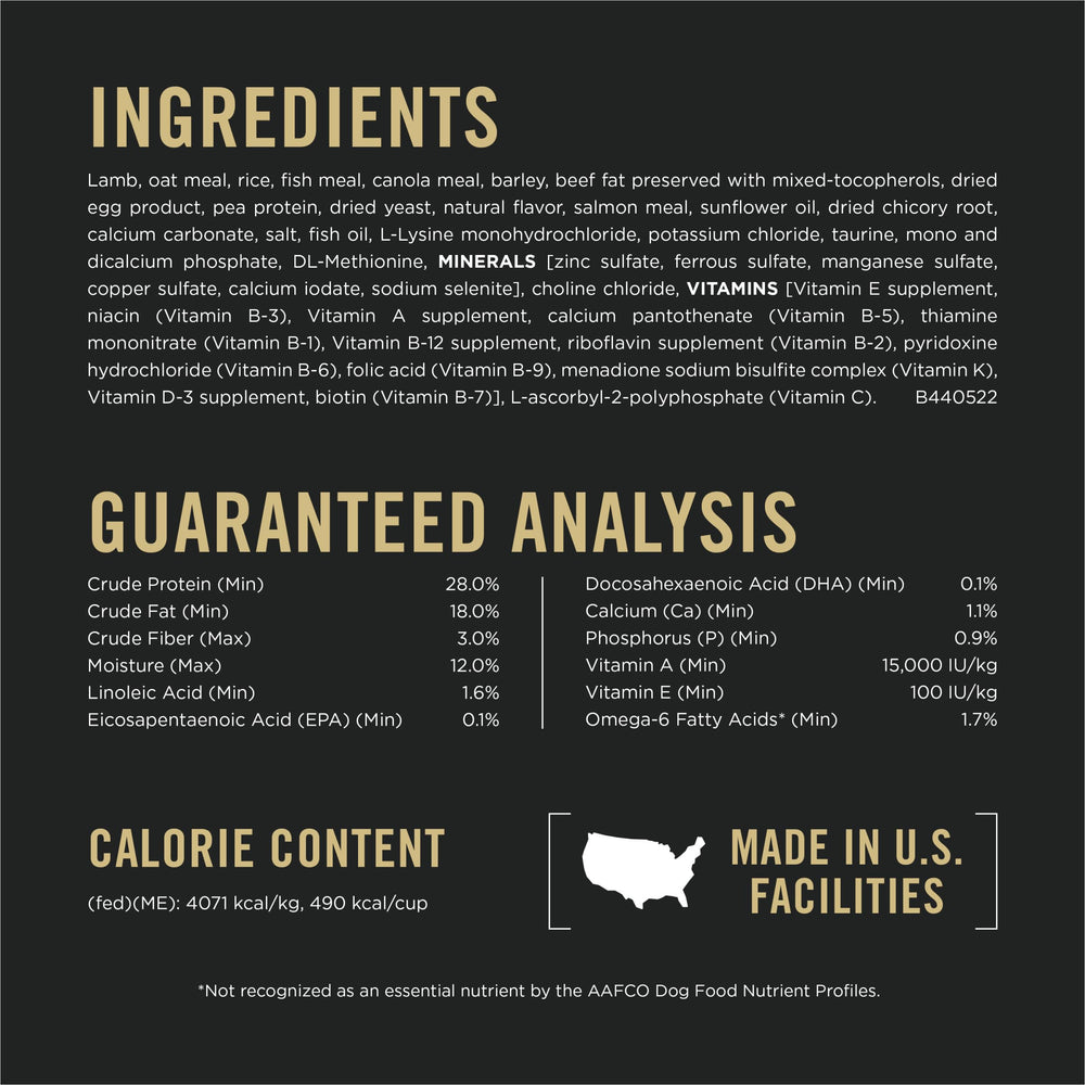 Purina Pro Plan omega-3 DHA image supports brain and vision.
