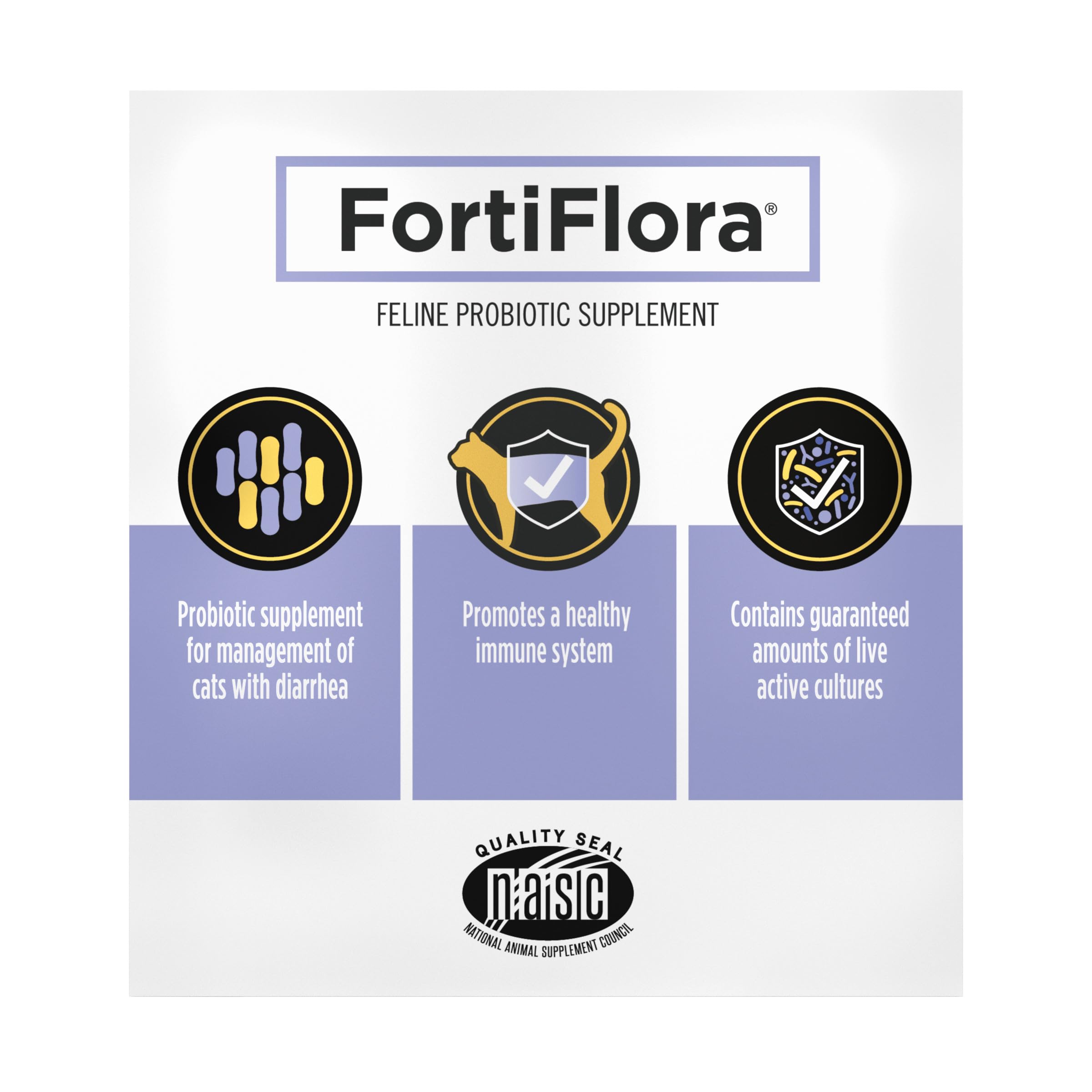 Purina Pro Plan FortiFlora probiotic formula for gut balance.