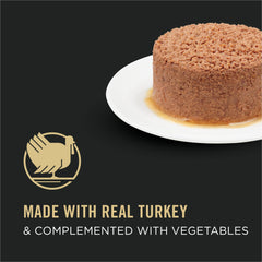 Close-up of turkey and vegetables pate texture from Purina Pro Plan
