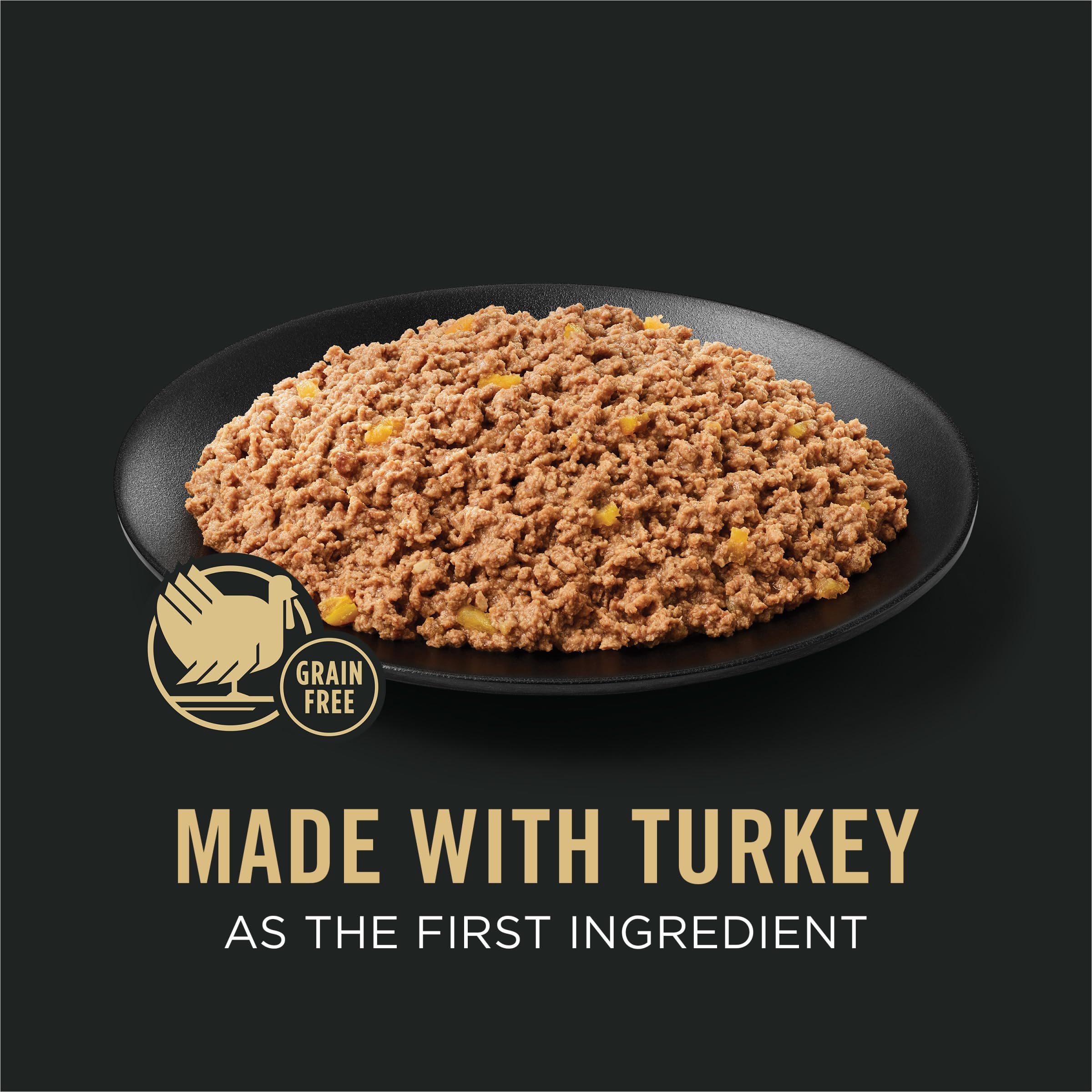 Serving bowl with Purina Pro Plan shows the tender, palatable pate