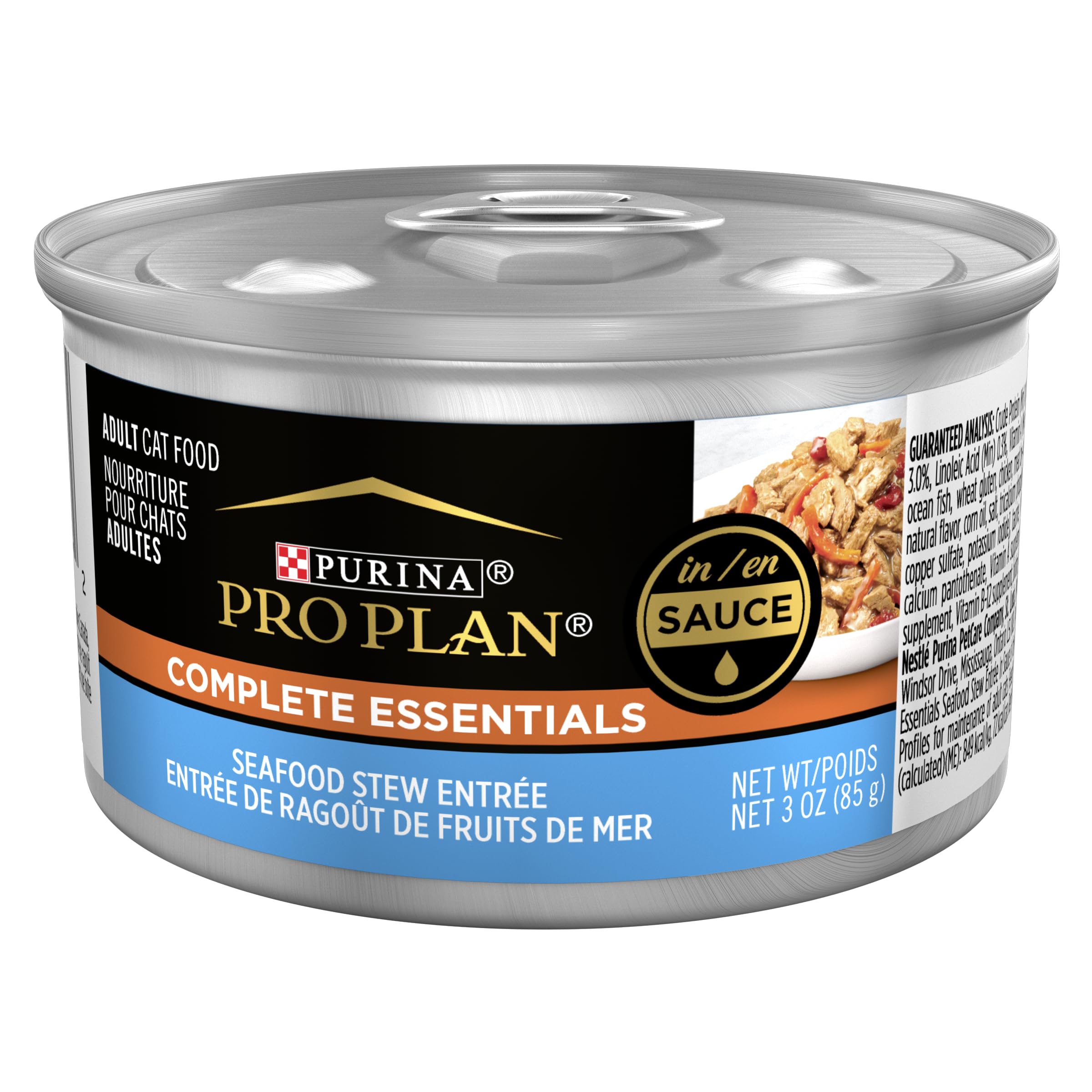 Purina Pro Plan Gravy Wet Cat Food pull-top can 24-pack ready-to-serve