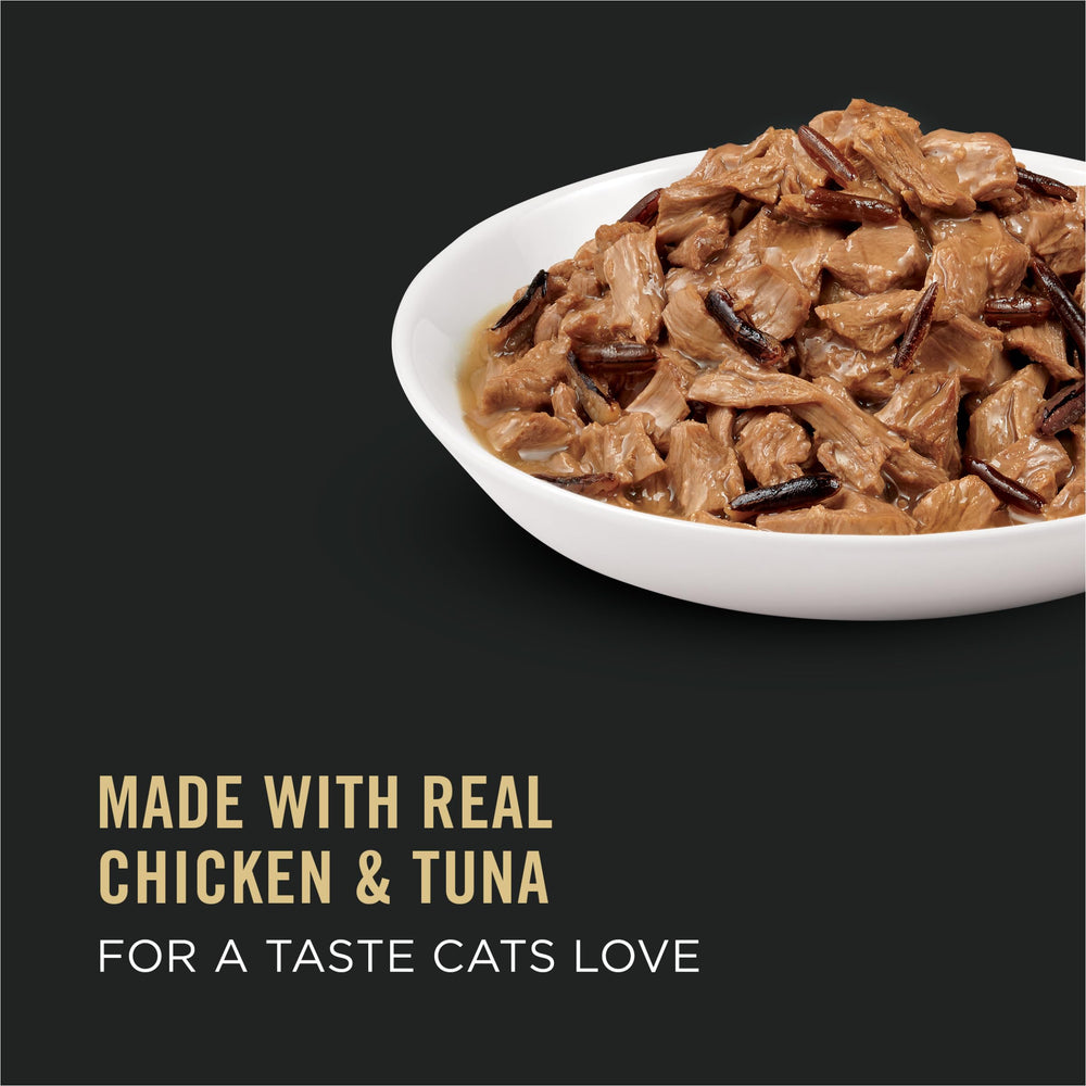 Purina Pro Plan Gravy with real chicken and tuna, appealing at mealtime