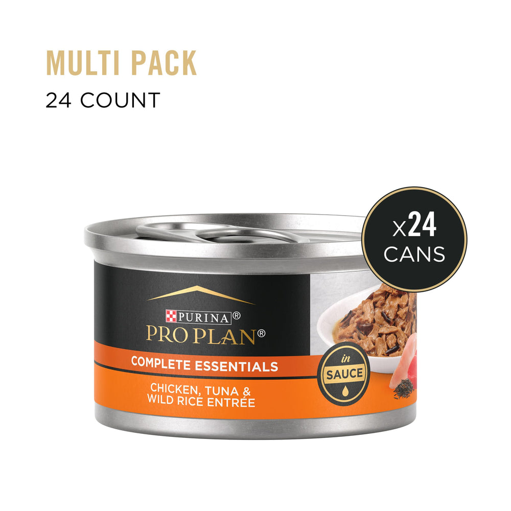Purina Pro Plan Gravy wet cat food wild rice texture, appealing