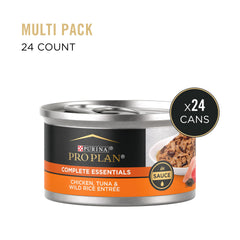 Purina Pro Plan Gravy wet cat food wild rice texture, appealing