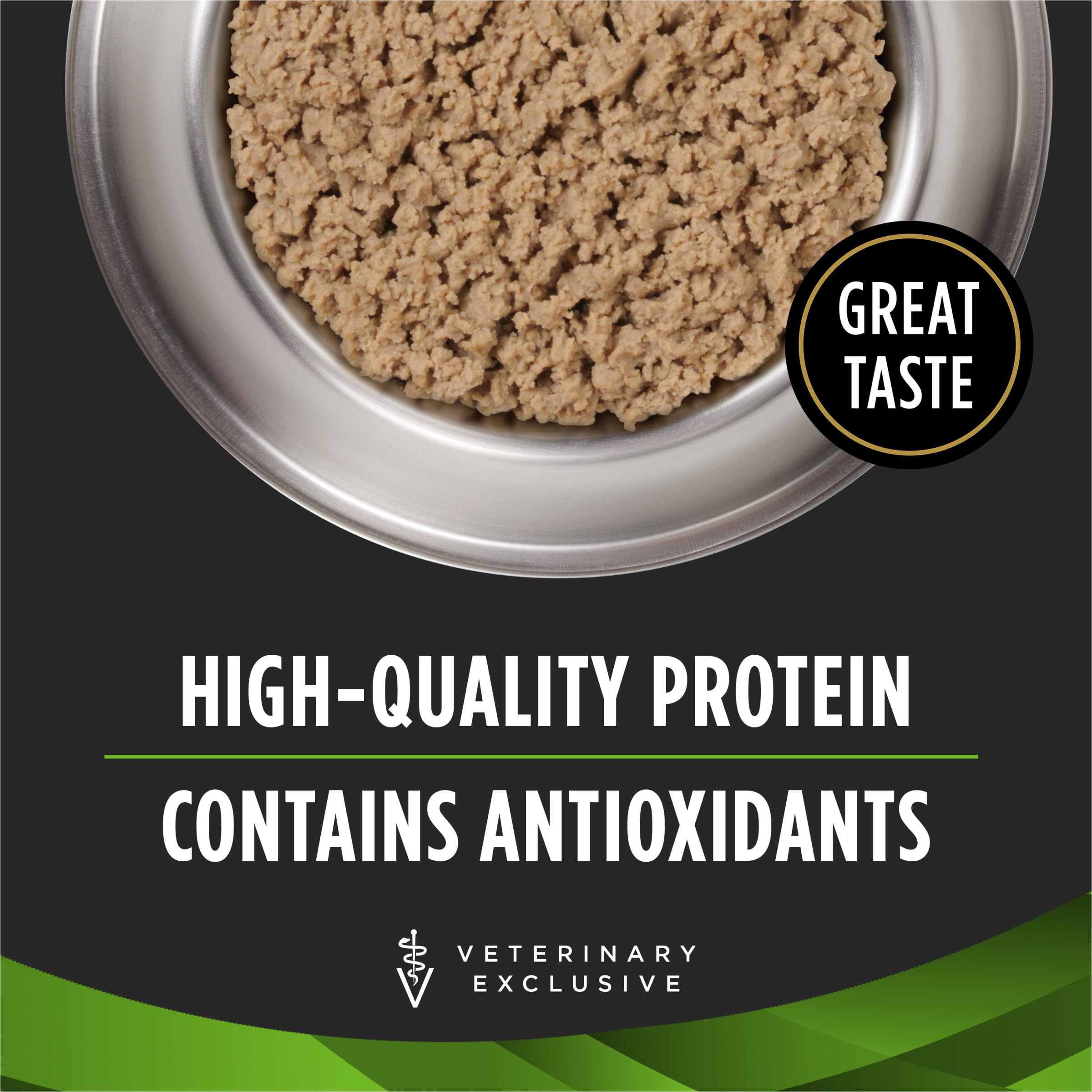 Purina Pro Plan HA hydrolyzed chicken label close-up emphasizing hydrolyzed protein benefits