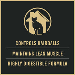 Purina Pro Plan Hairball Indoor Turkey Rice kibble closeup showing texture.