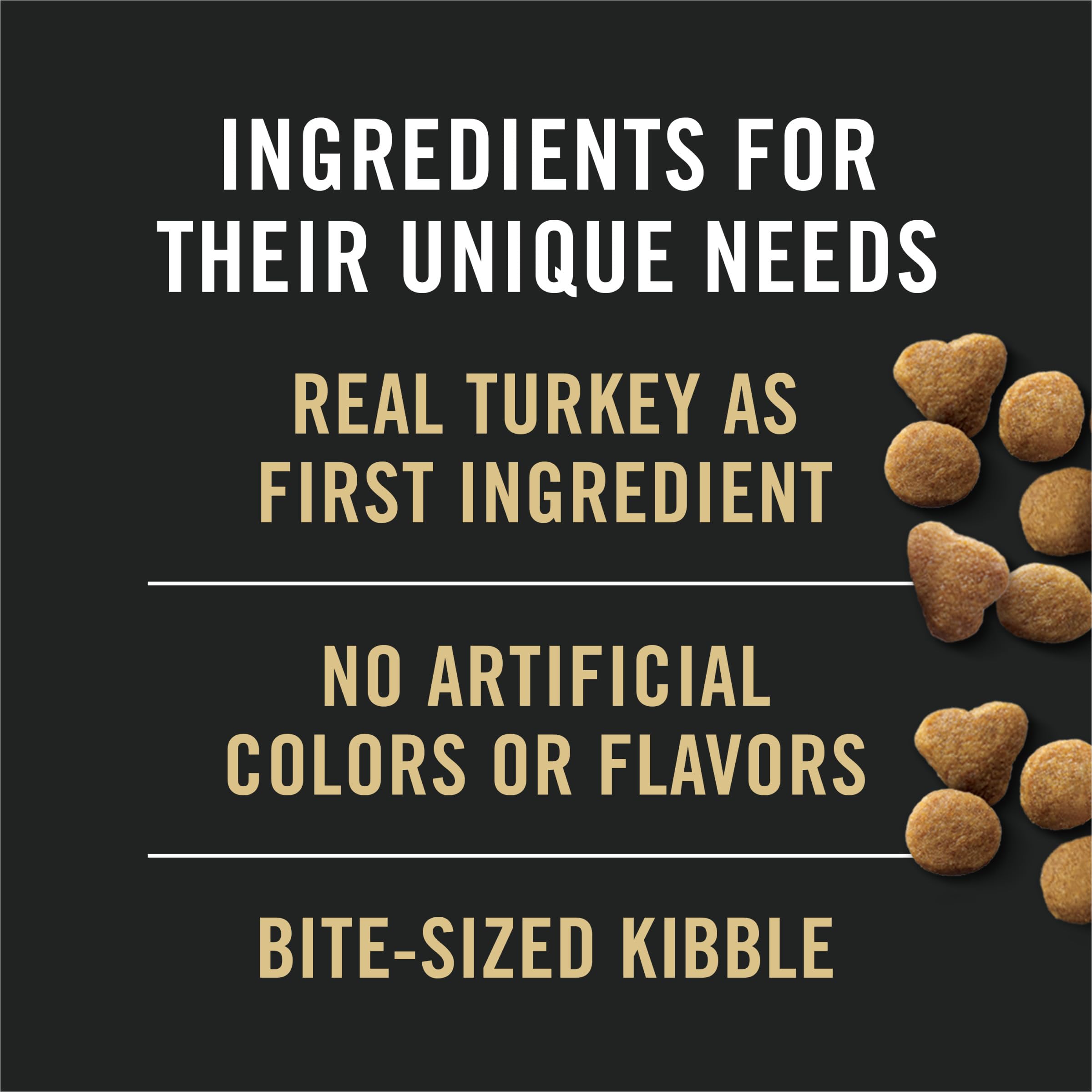 Purina Pro Plan Hairball Indoor Turkey Rice serving poured into a bowl.
