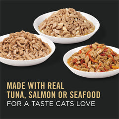 Purina Pro Plan High Protein Wet Cat Can highlights premium protein for active cats.
