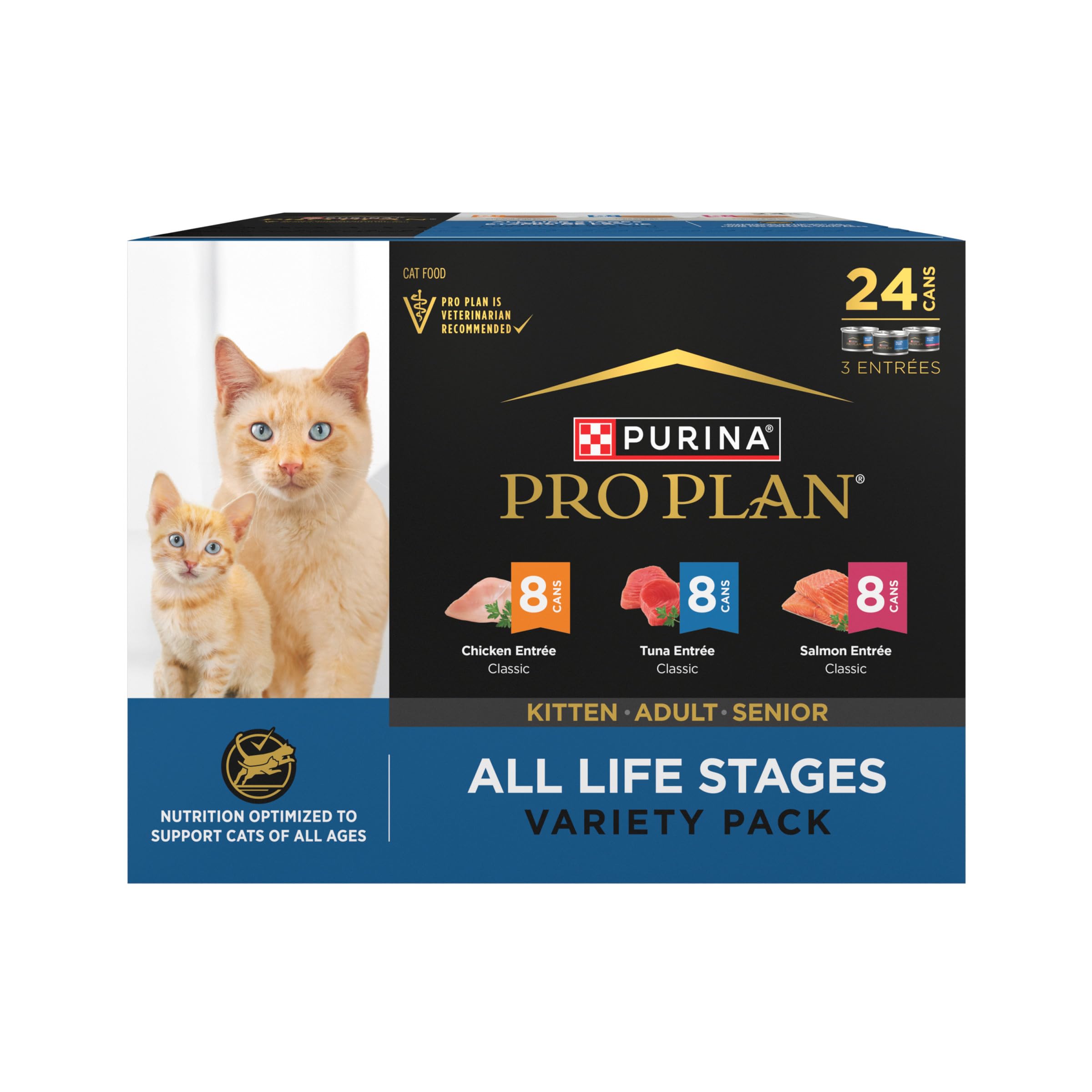Purina Pro Plan High Protein Wet Cat Food Pate salmon close-up showing rich texture for all life stages