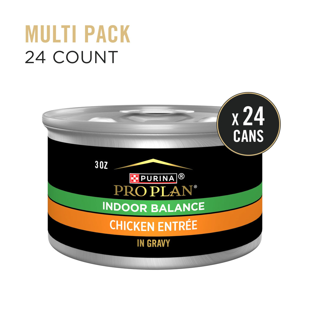 Purina Pro Plan Indoor Balance real chicken in gravy for palatability