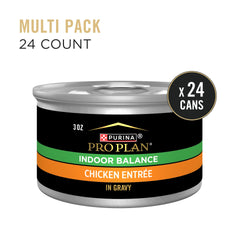 Purina Pro Plan Indoor Balance real chicken in gravy for palatability