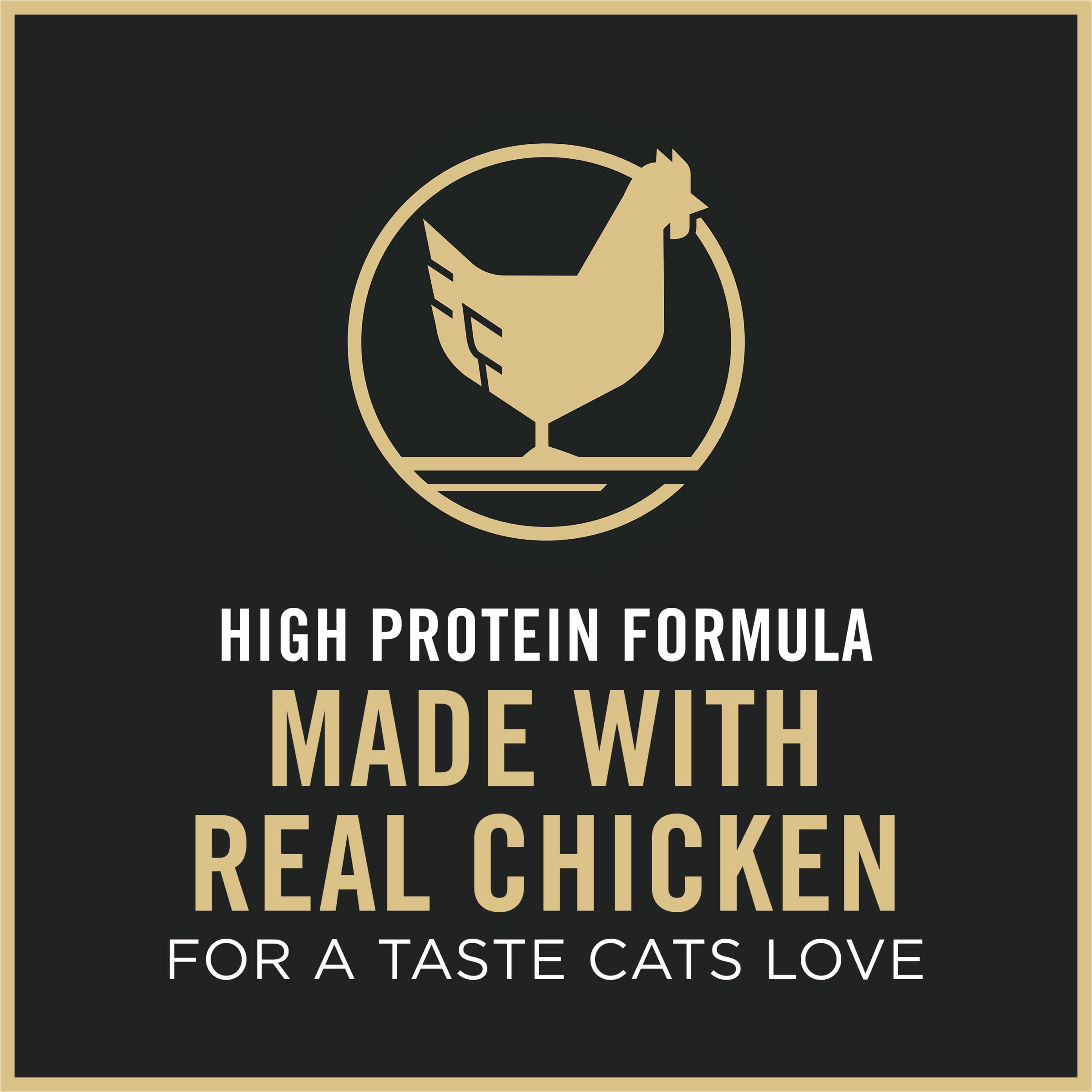 Purina Pro Plan Kitten portion-control serving measure enables accurate feeding.