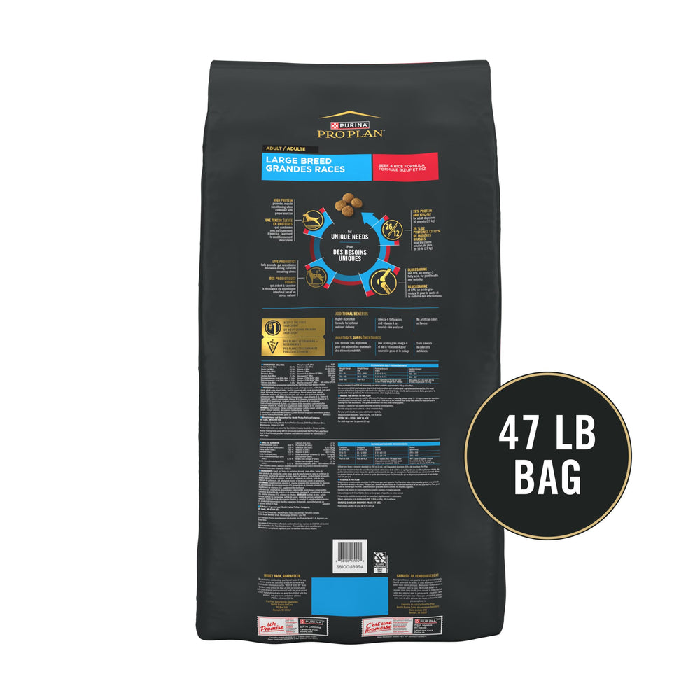 Purina Pro Plan Large Breed coat-health image suggests skin and coat nourishment