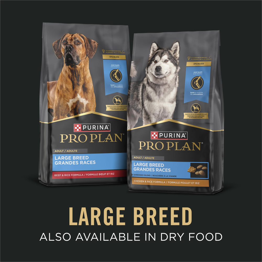 Purina Pro Plan Large Breed meal option intended to support immune health.
