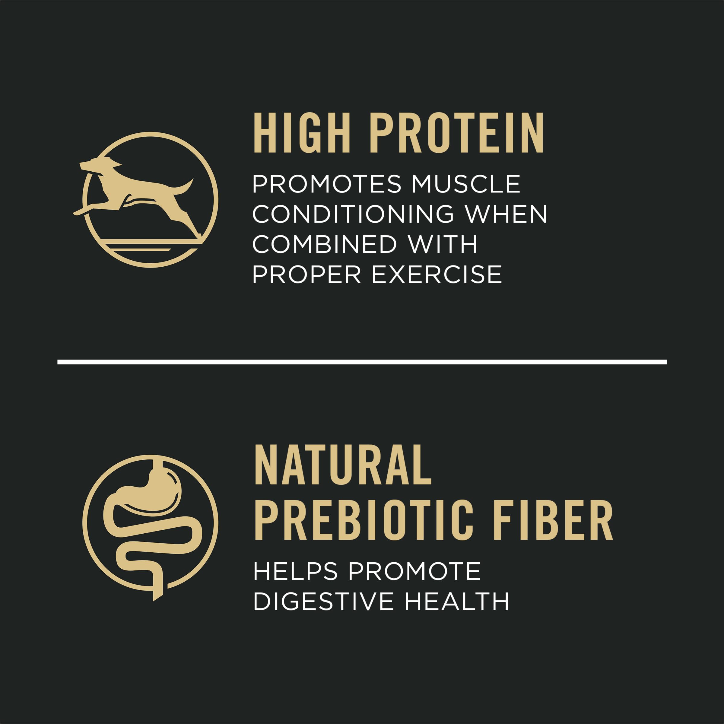 Purina Pro Plan Large Breed probiotics-label highlights gut-friendly benefits for dogs