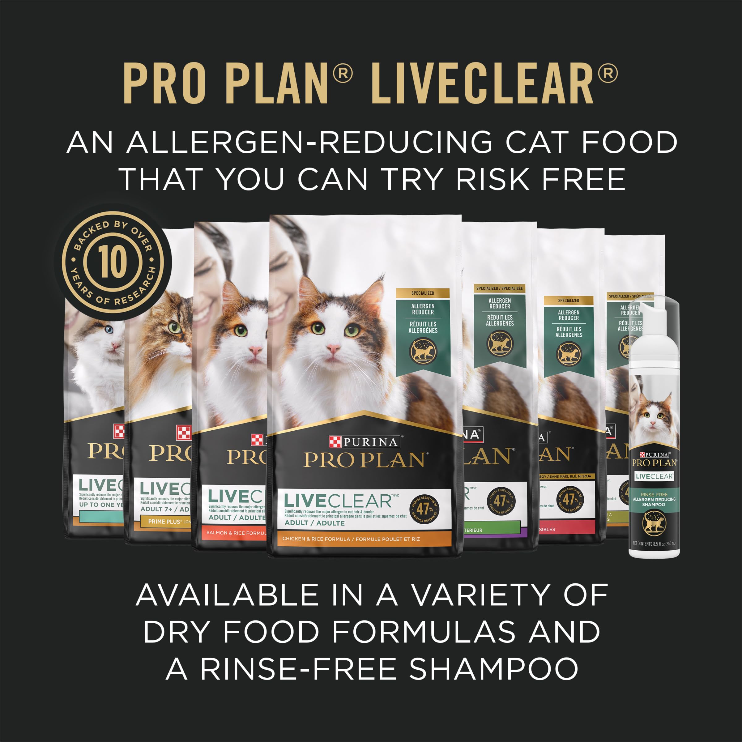 Purina Pro Plan LiveClear mealtime image in home dining area