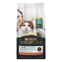 Purina Pro Plan LIVECLEAR probiotics showcase digestive health support