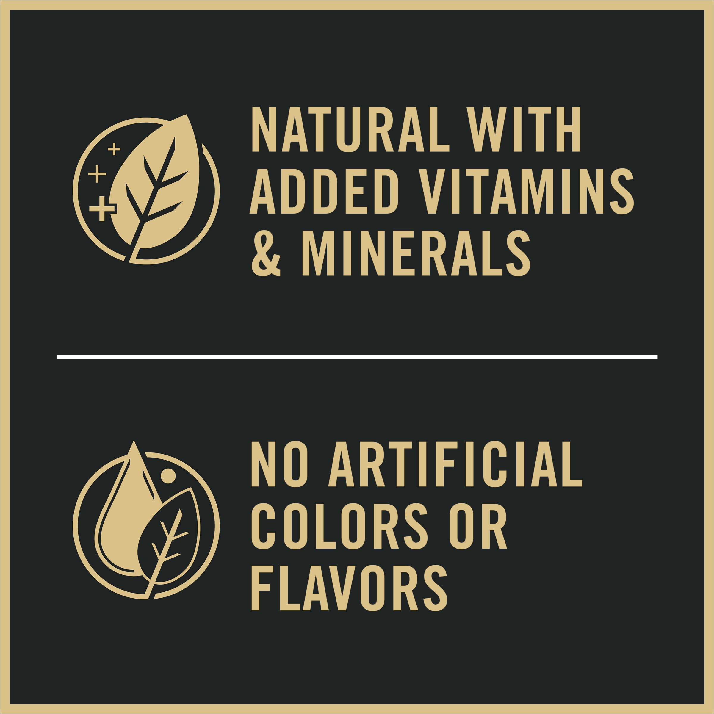 Purina Pro Plan no artificial colors flavors or preservatives label.