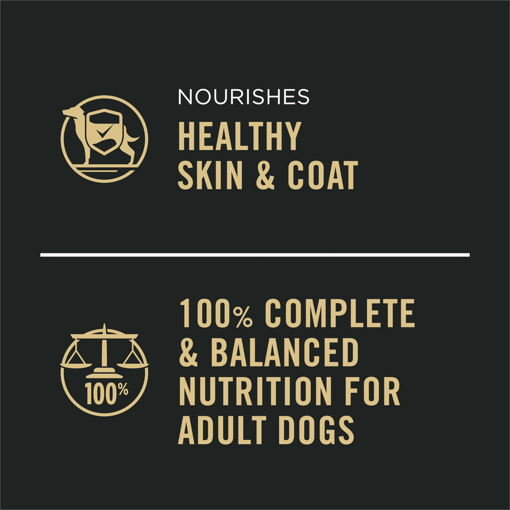 Purina Pro Plan grain-free formula with no corn wheat or soy for grain-free care.