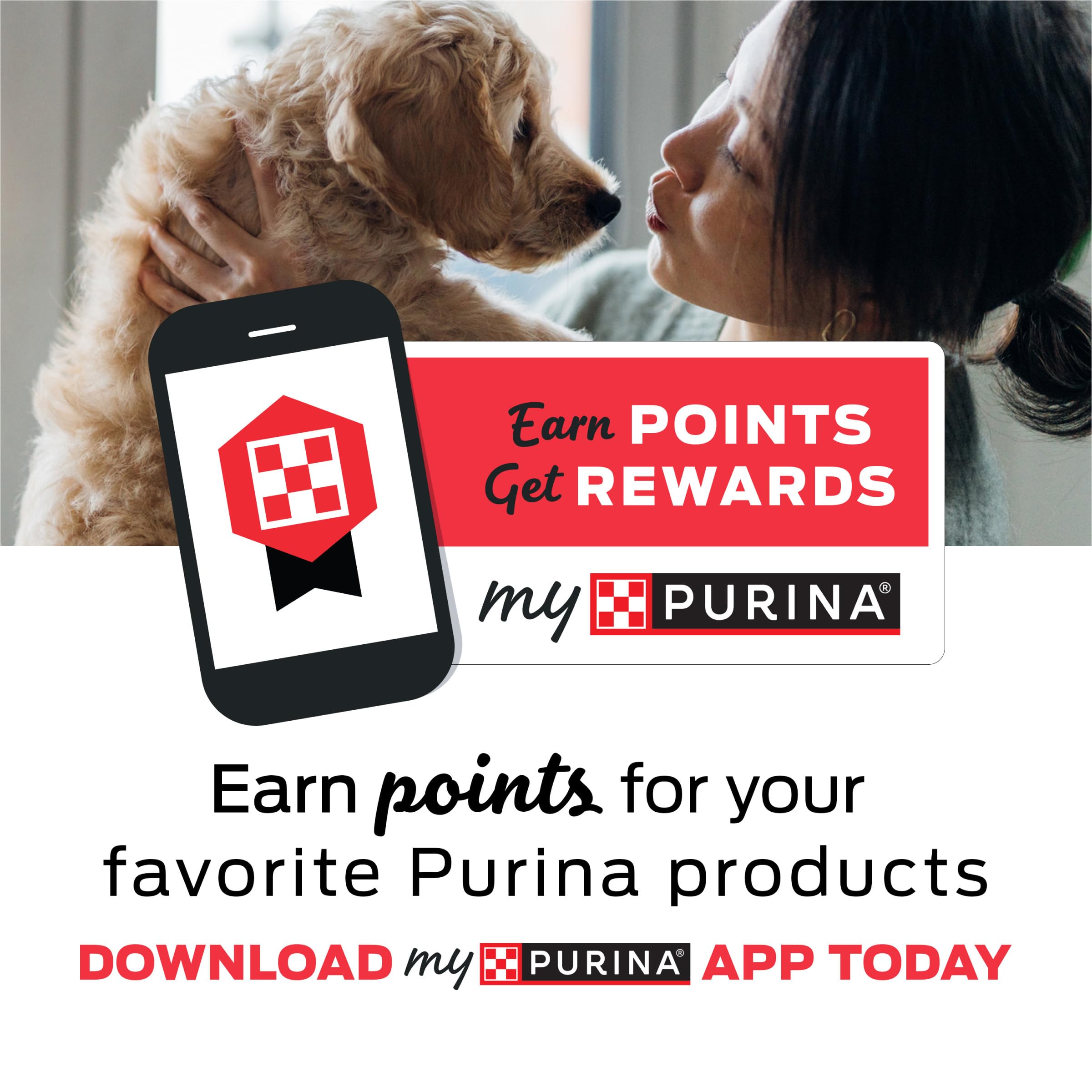 Purina Pro Plan OM kibble in bowl with calm dog supports satiety