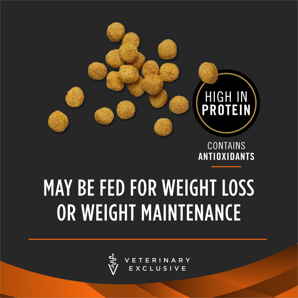 Purina Pro Plan OM urinary health graphic on packaging promotes crystal prevention